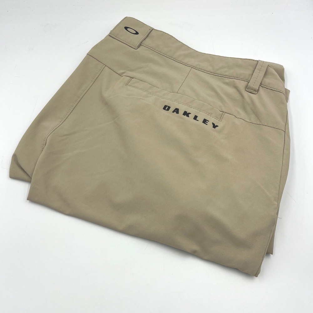 Oakley Mens Khaki Tan Regular Fit Golf Performance Shorts Size 34